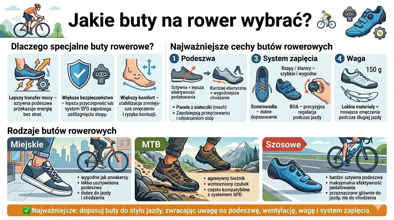 Jakie buty na rower wybrać?
