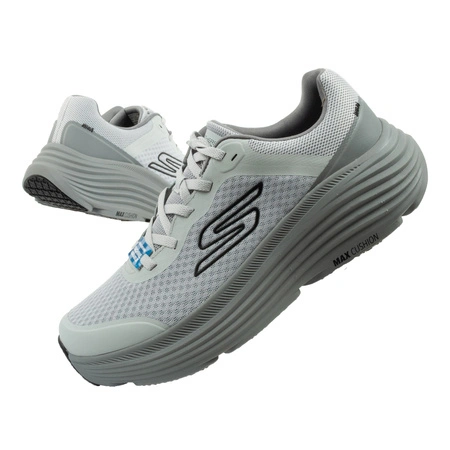 Skechers buty męskie sportowe Max Cushioning do biegania lekkie szare