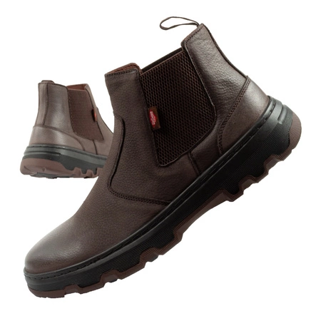 Lee Cooper buty męskie sztyblety trzewiki eleganckie skórzane