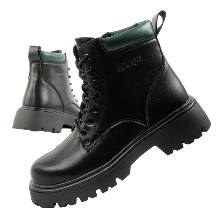 Lee Cooper buty botki trapery damskie sztyblety skórzane ocieplane