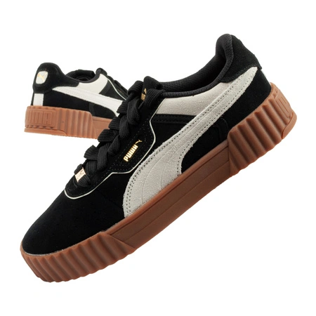 Puma buty sportowe damskie trampki Carina 3.0 skórzane czarne modne