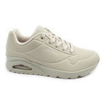 Skechers buty sneakersy damskie sportowe Uno Stand On modne oliwkowe