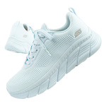 Buty sportowe sneakersy damskie Skechers Bobs niebieskie modne