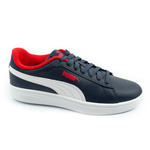 Puma buty dziecięce trampki Smash 3.0 L jr granatowe modne