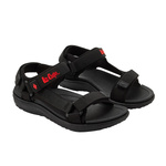 Lee Cooper buty damskie sandały na rzepy na lato na plażę lekkie czarne