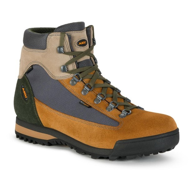 Aku buty sportowe trekkingowe damskie Slope GTX skórzane za kostkę brązowe szare rozmiar 36