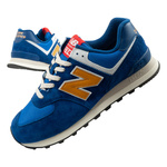 New Balance 574 buty sportowe męskie sneakersy modne skórzane niebieskie