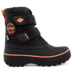 Lee Cooper buty zimowe dziecięce śniegowce czarne ocieplane na rzep