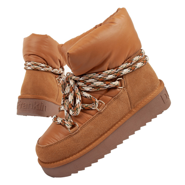 Buty damskie zimowe D.Franklin [DFSH375003-TAN]