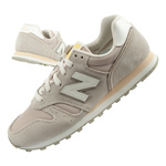 New Balance 373 buty sportowe damskie sneakersy modne skórzane beżowe białe