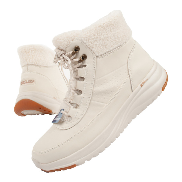 Buty damskie zimowe Skechers [144756/NAT] wodoodporne
