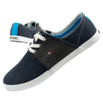 Tommy Hilfiger buty sportowe męskie trampki modne wygodne granatowo-niebieskie