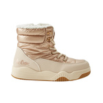 Lee Cooper buty zimowe damskie metaliczne ocieplane botki na zamek