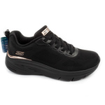 Skechers buty sportowe sneakersy damskie Bobs Arch Fit Elev8 czarne