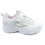 Fila Skye V buty sportowe dziecięce dla dziewczynki na rzep białe