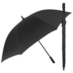 Perletti parasol długi XXL 132 cm czarny wiatroodporny manualny