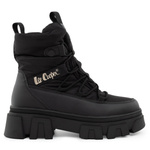 Lee Cooper buty zimowe damskie czarne ocieplane botki na zamek