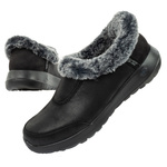 Buty zimowe Skechers ON-THE [175490/BKGY] SLIP-IN