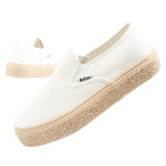 Lee Cooper  buty trampki espadryle damskie modne białe wsuwane Slip on