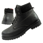 Wrangler Arch buty męskie sztyblety trzewiki eleganckie naturalna skóra czarne