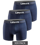 Levi's bokserki majtki męskie Boxers 3-Pack granatowe bawełna w pudełku