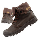 Palladium buty sportowe męskie Baggy Coated trampki za kostkę modne ciemny brąz