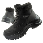 Lee Cooper buty sportowe damskie zimowe trekkingowe ocieplane czarne sznurowane