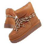 Buty damskie zimowe D.Franklin [DFSH375003-TAN]