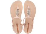Ipanema Sandal Class sandały japonki damskie lekkie beżowe ze złotym