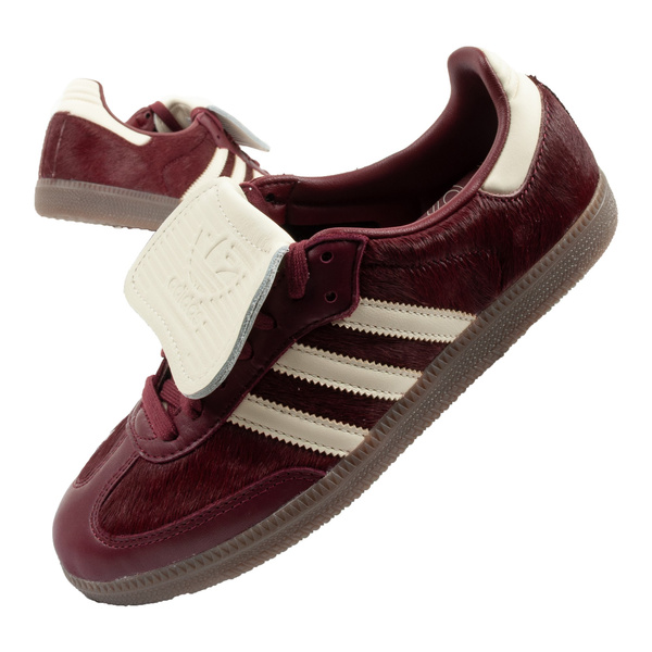 Adidas Samba buty damskie sportowe sneakersy modne skóra bordowe