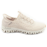 Skechers Glide-Step buty damskie sneakersy wygodne ecru Slip-ins