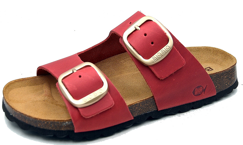 Bio Bio Buty laczki damskie klapki profilowane skóra naturalna