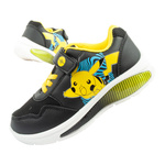 Leomil Pokemon buty sportowe dziecięce sneakersy lekkie na rzep czarne żółte