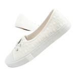 Lee Cooper buty trampki baleriny białe haftowane wsuwane wygodne
