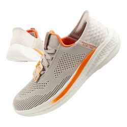 Skechers Slade Quinto buty męskie sportowe wsuwane beżowe SLIP-INS