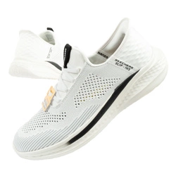 Skechers Slade Quinto buty męskie sportowe wsuwane białe SLIP-INS