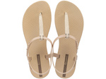 Ipanema Sandal Class sandały japonki damskie lekkie beżowe ze złotym