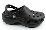 Crocs Sandały damskie męskie Classic Platform Clog W czarne unisex modne