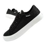 Lee Cooper buty sportowe damskie trampki z brokatem koronkowe czarne