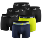 Puma bokserki majtki męskie Boxershorts 6PAK czarne zielone granatowe