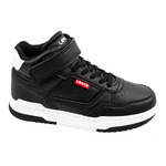 Levi's buty dziecięce sportowe John SE czarne na rzep za kostkę