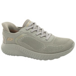 Skechers buty sportowe damskie Bobs Squad wsuwane SLIP-INS oliwkowe