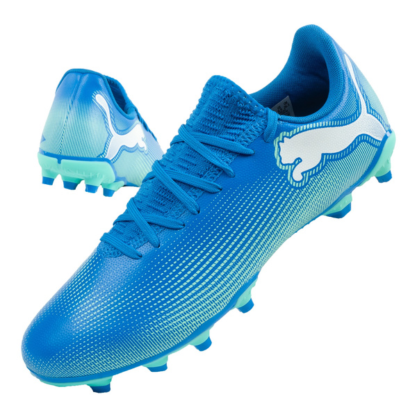 Buty piłkarskie korki Puma Future 7 Play FG/AG hyperlink blue [107939 01]
