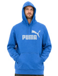 Puma bluza sportowa kangurka z kapturem męska niebieska bawełniana