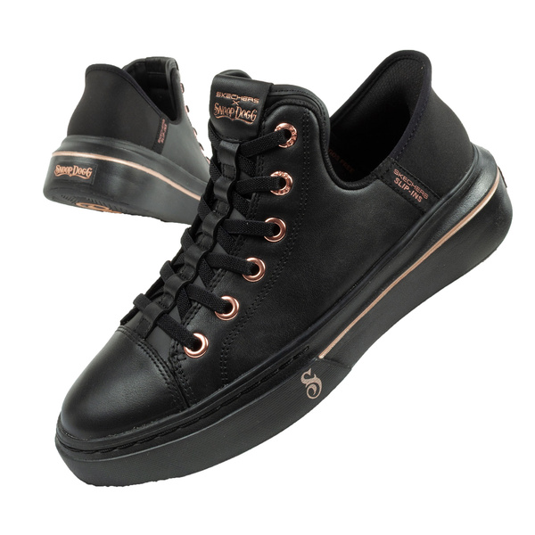 Buty damskie sportowe trampki Skechers SLIP-INS [186001/BBK] Snoop Dogg