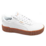 Puma buty sportowe damskie trampki Carina 3.0 skórzane białe modne